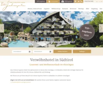Vierjahreszeiten.it(Verwöhnhotel in Südtirol) Screenshot