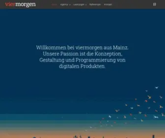 Viermorgen.de(Entwicklung digitaler Anwendungen) Screenshot