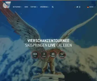 Vierschanzentournee.com(Offizielle Webseite) Screenshot