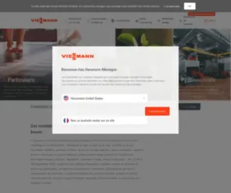 Viessmann.fr(Découvrez la gamme complète de solutions de chauffage Viessmann) Screenshot