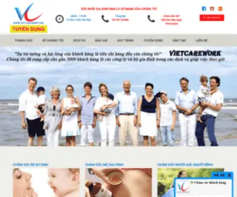 Vietcarework.com(Chăm sóc gia đình bạn là sứ mạng của chúng tôi) Screenshot