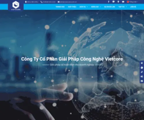 Vietcore.com.vn(Công Ty Cổ Phần Giải Pháp Công Nghệ Vietcore) Screenshot
