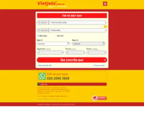 Vietjets.com.vn(Bay nội địa) Screenshot