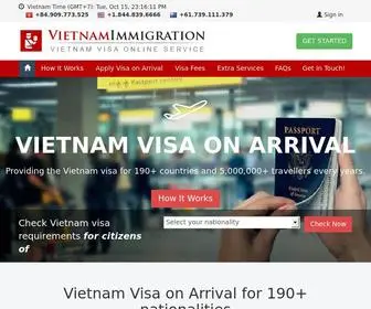 Vietnam-Immigration.net(Vietnam Immigration) Screenshot