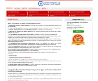 Vietnam-Immigration.org(Visas To Vietnam Have Been Made Rery Simple) Screenshot