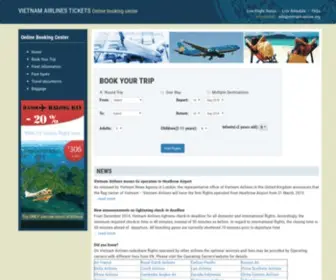 Vietnamairline.com(Vietnam Airlines Tickets) Screenshot