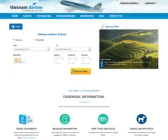 Vietnamairline.travel(Vietnam Airlines Ticket) Screenshot