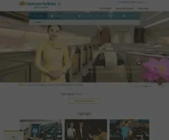 Vietnamairlines.com(Be a member of SkyTeam global alliance) Screenshot