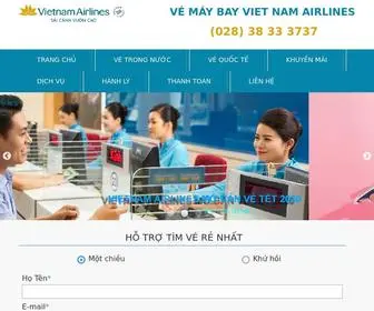 Vietnamairlineshcm.com(Vietnam Airlines) Screenshot