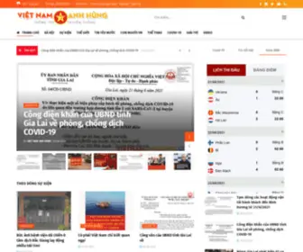 Vietnamanhhung.com(Tin tức Việt Nam Anh Hùng) Screenshot