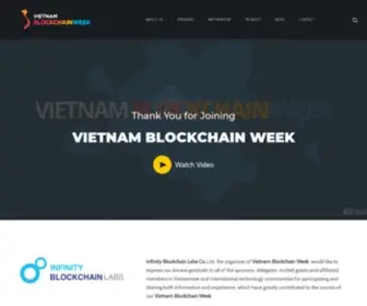 Vietnamblockchainweek.com(Vietnam Blockchain Week#1 major Blockchain event in Vietnam) Screenshot