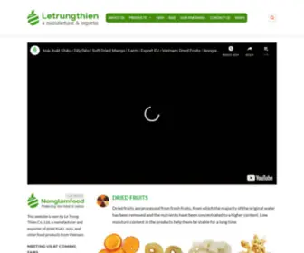 Vietnamdriedfruit.com(Manufacturer and exporter of Vietnam dried fruits) Screenshot