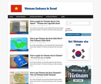 Vietnamembassy-Seoul.org(베트남 대사관) Screenshot