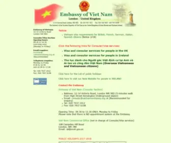 Vietnamembassy.org.uk(The Embassy of S.R) Screenshot