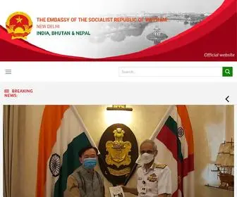 Vietnamembassydelhi.in(THE EMBASSY OF THE SOCIALIST REPUBLIC OF VIETNAM) Screenshot