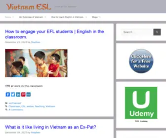 Vietnamesl.com(Teaching ESL in VietnamTeaching jobs in HCMC) Screenshot