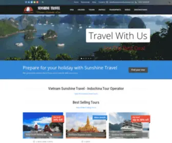 Vietnamoceantours.com(Vietnam Sunshine Travel) Screenshot