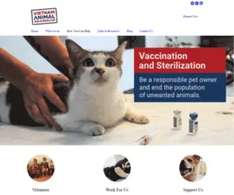 Vietnampetsandvets.com(Vietnam Animal Aid and Rescue) Screenshot