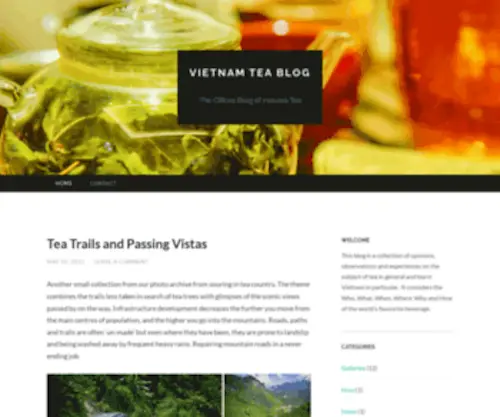 Vietnamteablog.com(Vietnam Tea Blog) Screenshot