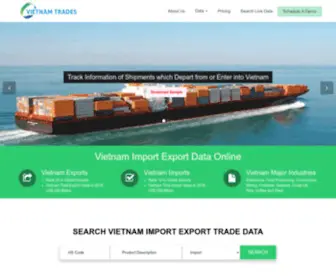 Vietnamtrades.com(Vietnam Customs Data) Screenshot
