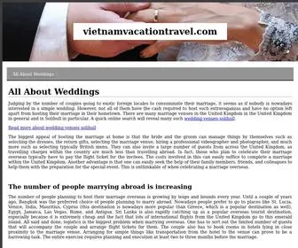 Vietnamvacationtravel.com(All About Weddings) Screenshot