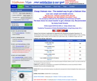 Vietnamvisacheap.net(The best website to get a Vietnam visa in 2020. Big discount) Screenshot