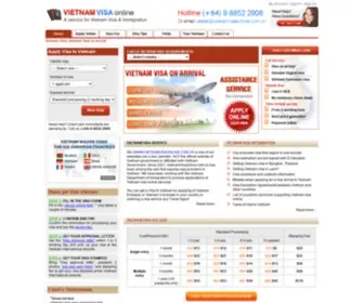 Vietnamvisaonline.com.vn(Vietnam Visa Application) Screenshot