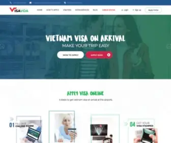 Vietnamvisavoa.com(Vietnam visa on arrival for Tourist) Screenshot