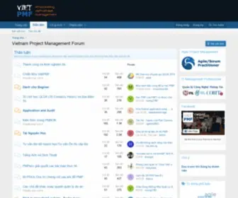 Vietpmp.com(Vietnam Project Management Forum) Screenshot