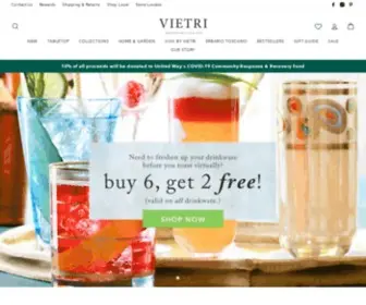 Vietri.com(Irresistibly Italian Dinnerware and Home Décor) Screenshot