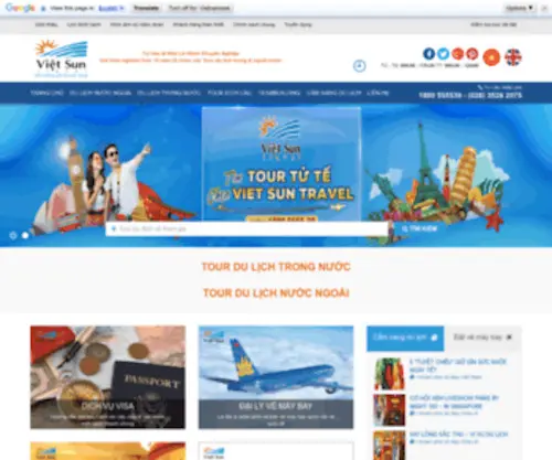 Vietsuntravel.com(Viet Sun Travel) Screenshot