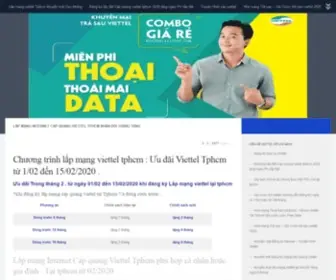 Viettelhochiminh.com.vn(Viettel chi nhánh Hồ chí minh) Screenshot