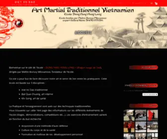 Vietvodao.org(Ecole Dong Fang Hong Long) Screenshot