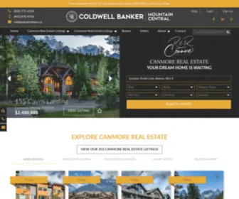 Viewcanmorehomes.ca(Canmore Real Estate) Screenshot