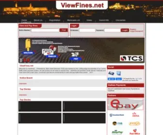 Viewfines.net(Online Portal) Screenshot