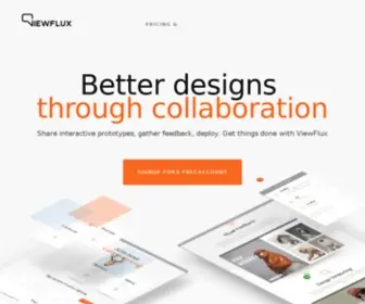 Viewflux.com(Feedback, Prototyping & Collaboration for Designers) Screenshot
