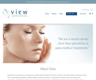 Viewhealthandskin.co.za(View Health and Skincare Clinic offers a serene environment where you are pampered and treated to luxurious beauty treatments in a neat) Screenshot