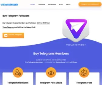 Viewmember.com(Buy Telegram Members) Screenshot