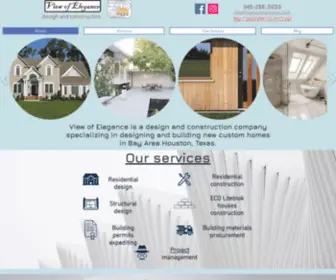 Viewofelegance.com(View of Elegance Design and Construction) Screenshot