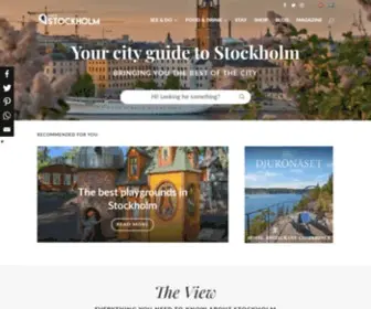 Viewstockholm.com(The city guide for the tourist going to Stockholm) Screenshot