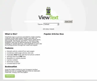 Viewtext.org(Resume of Ronnie Roller) Screenshot