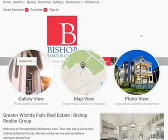 Viewwichitafallshomes.com(Bishop Realtor Group) Screenshot