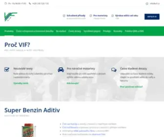 Vif.cz(Aditiva do nafty a benzinu) Screenshot