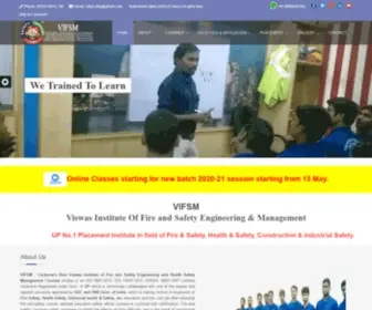 Vifsm.com(VIFSM known for Best Fire and Safety Institute in Lucknow) Screenshot