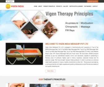 Vigenindia.com(Vigen India Mediquip Pvt Ltd) Screenshot