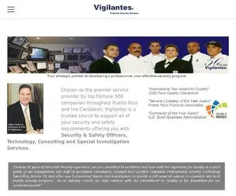 Vigilantespr.com(Vigilantes Security Solutions) Screenshot