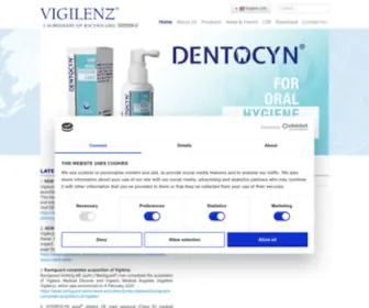 Vigilenzmd.com(Vigilenz Medical Devices Malaysia) Screenshot