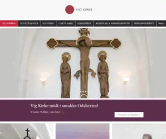 Vigkirke.dk(Vig Kirke) Screenshot