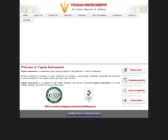Vignaninstruments.com(VignanInstruments) Screenshot