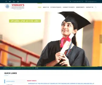 Vignanuniversity.org(Vignan University) Screenshot